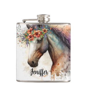 Cantil Rosto de cavalo com coroa