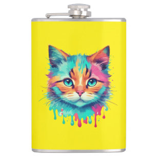 Cantil Rosto de Gato Fofo Design Multicolorido-89059