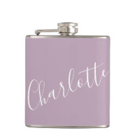 Roteiro Minimalista Nome Personalizado Lilás Empoe