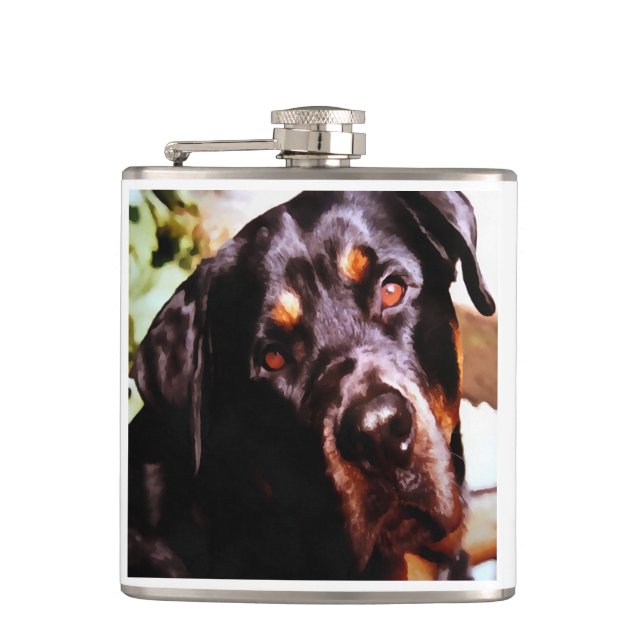 Cantil Rottweiler Portait Artístico Pet (Frente)