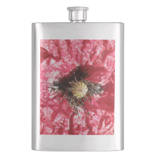 Cantil Rótulo da Macro do Flor Vermelho bonito