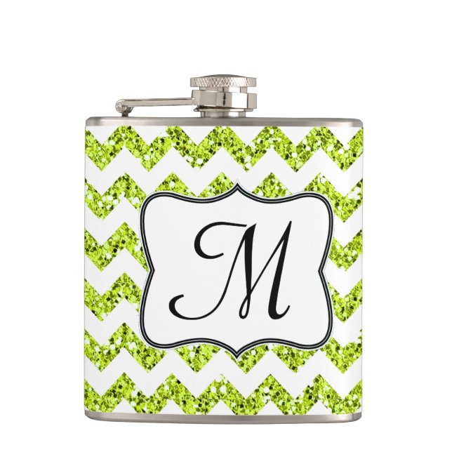 Cantil Rótulo Sussuro Glitter do Limão Moderno Monograma  (Frente)