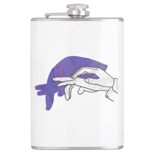 Cantil Roxo do Anteater da silhueta da mão