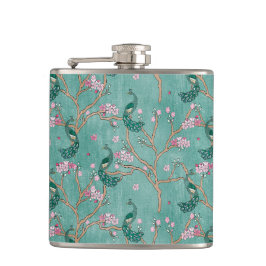 Cantil Rtro Chinoiserie Hip Flask