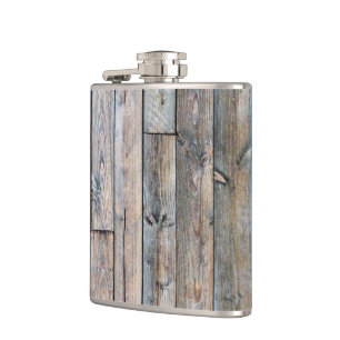 Cantil Rustic Barnwood Western Flask