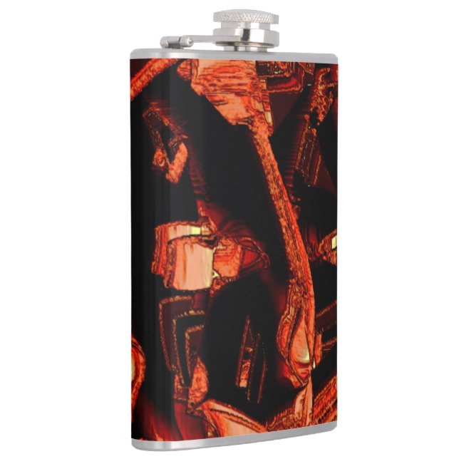 Cantil Salmão escuro ou coral destruído, fundo negro (Direita)