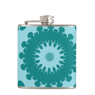 Cantil Salsa Turquesa e Azul Teal Crescente Kale