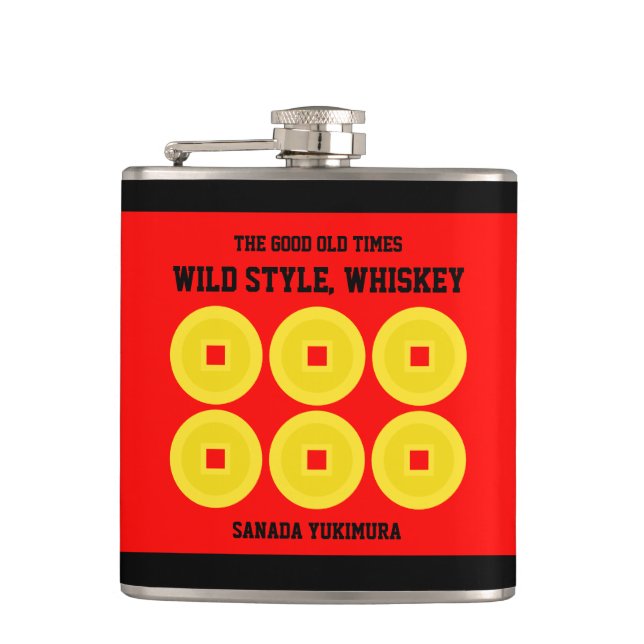 Cantil SANADA YUKIMURA(六文銭)：Flask (Frente)