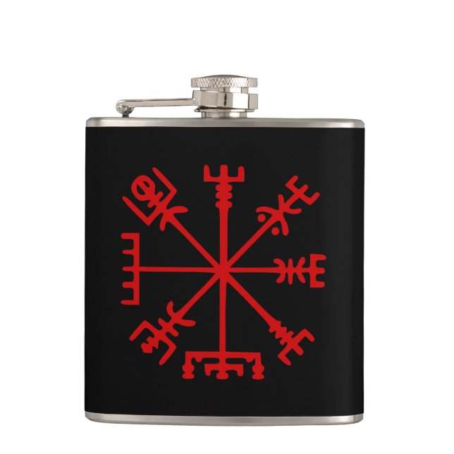 Cantil Sangue Red Vegvísir (Viking Compass) (Frente)