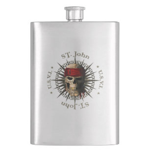 Cantil Santo John USVI Pirate Skull