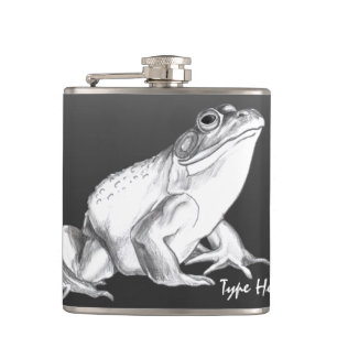 Cantil Sapo Flask Personalizado Bull Sapo Art Drink Flask