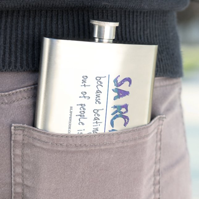 Cantil Sarcasmo de SlipperyJoe batendo slogan engraçado i (In loco)