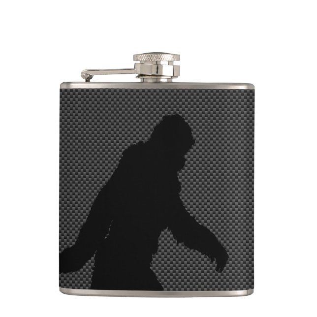 Cantil Sasquatch Silhouette on Carbon Fiber decor (Frente)