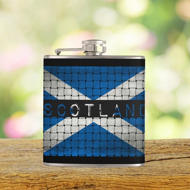 Cantil Scotland Woven Flag Flask (Criador carregado)