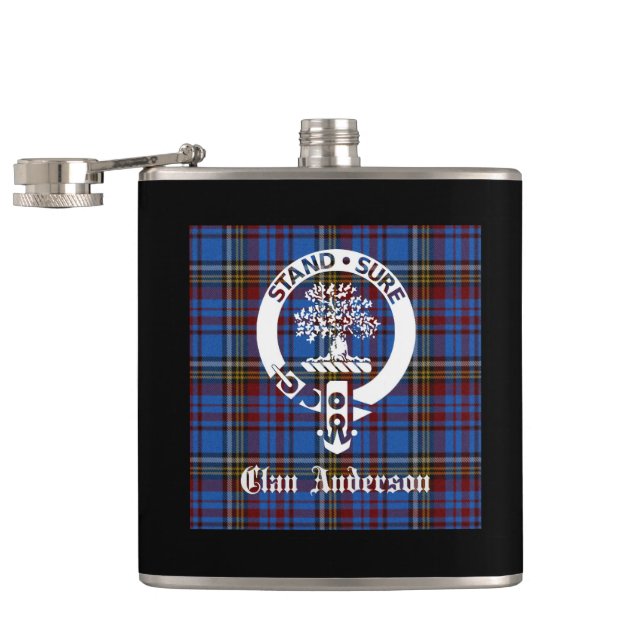 Cantil Scottish Clan Anderson Crest & Tartan (Aberto)