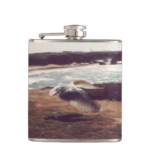 Cantil Seagull em Voo Frasco de Vinilo Molhado