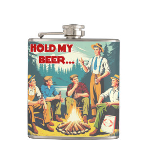 Cantil Segure minha cerveja acampando