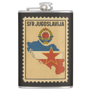 Cantil Selo de Mapa Socialista Vintage da Iugoslávia