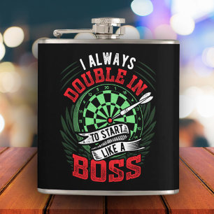 Cantil Sempre dobrar como um Chefe Dart Flask 6 oz.