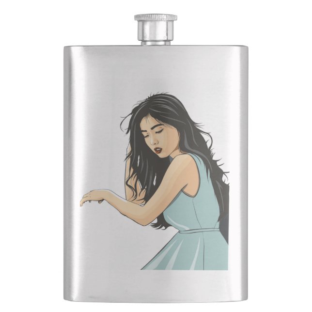 CANTIL SENHORA ASIÁTICA "BUSCA UM POSE" (Frente)