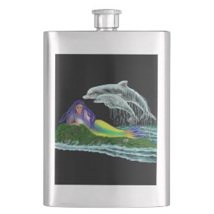 Cantil Sereia com golfinhos