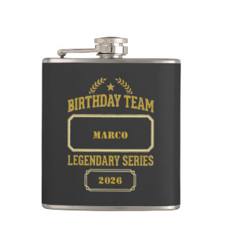 Cantil Série Lendária Personalizada Dourada de Aniversári