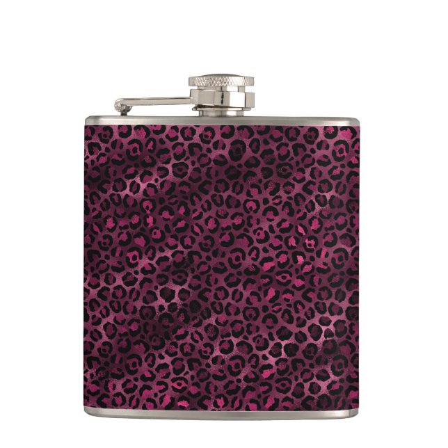 Cantil Série Leopard Burgundy e Dourada Design 9 (Frente)