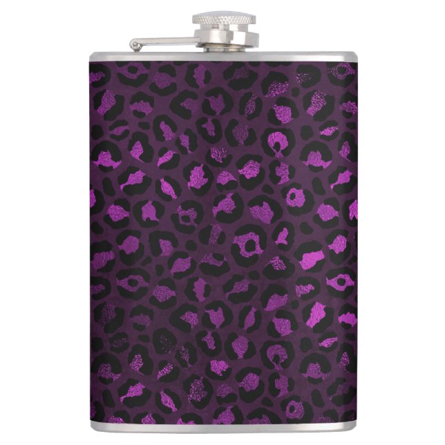 Cantil Série Leopardo roxa e Dourada Design 5 (Frente)