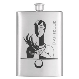 Cantil Seu nome nesta garrafa do modelo de forma