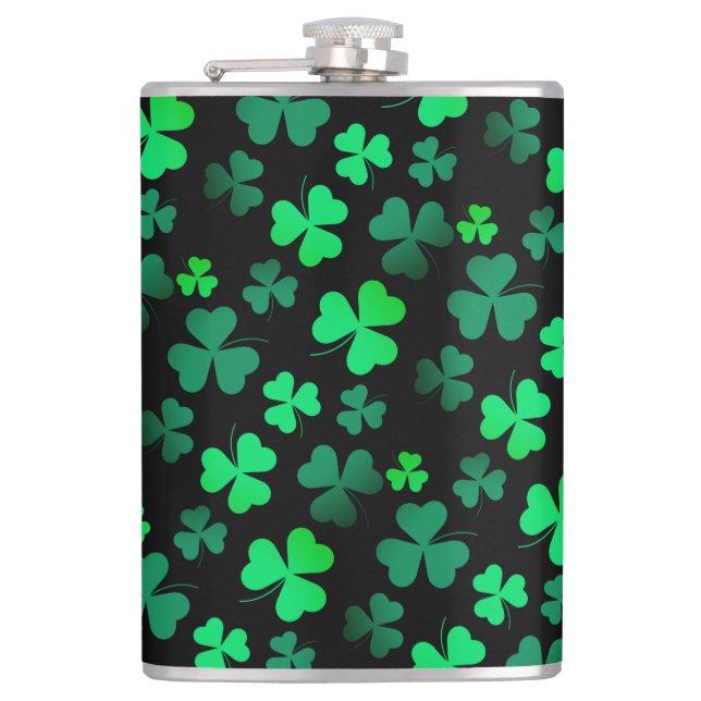 Cantil Shamrock Clover Ireland Modern Green & Black (Frente)