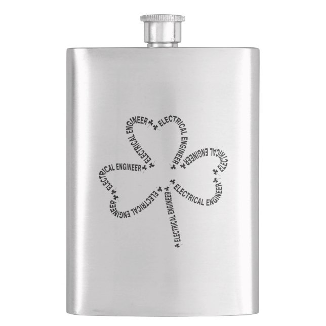 Cantil Shamrock de texto do Engenheiro elétrico (Frente)
