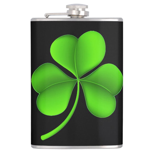 Cantil Shamrock no flacante preto (Frente)