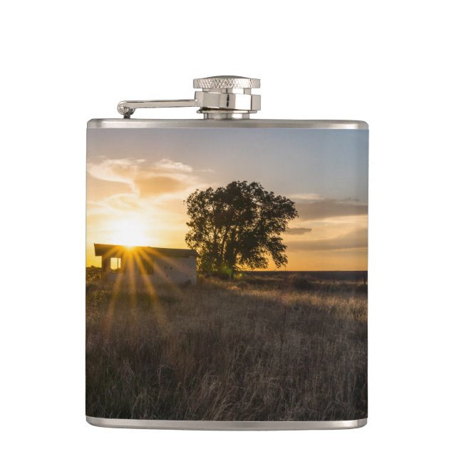Cantil Shed Colorado Sunset Flask Abandonado (Frente)