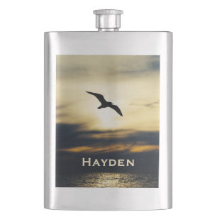 Cantil Silhueta Voadora de Aves Personalizada