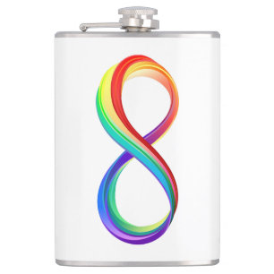 Cantil Símbolo de Infinidade Arco-Íris em Camadas