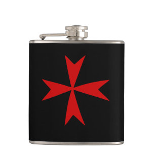 Cantil Símbolo de moda da bandeira Vermelha Maltesa e Ma