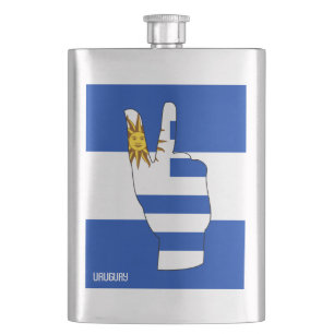 Cantil Símbolo de vitória do Uruguai Flag Patriótico