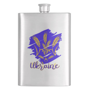 Cantil Símbolo nacional ucraniano tryzub feito de espiga 