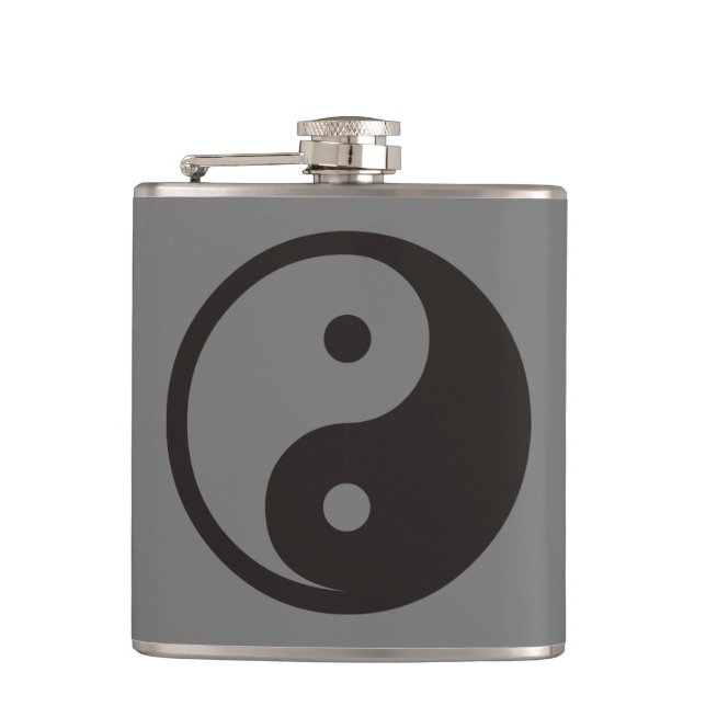 Cantil Símbolo Yin Yang - desenho de tatuagem sólido (Frente)