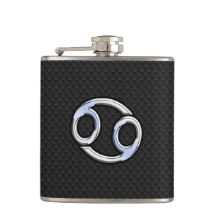 Cantil Símbolo Zodiac de Estilo Cromo Cancer