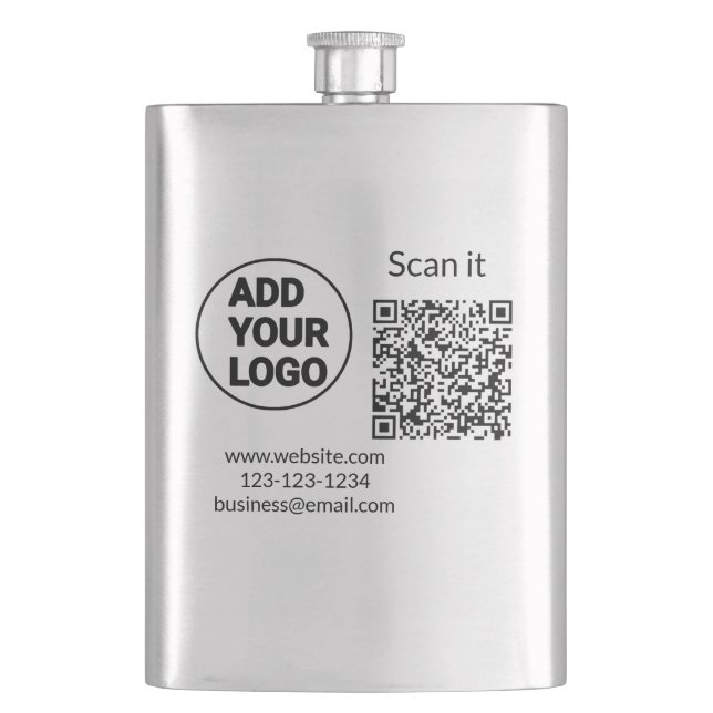 Cantil Simple minimal q r code add logo scan code name we (Frente)