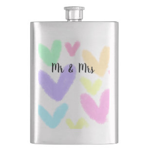 Cantil Simples estilo de texto simples casamento Sr & mrs