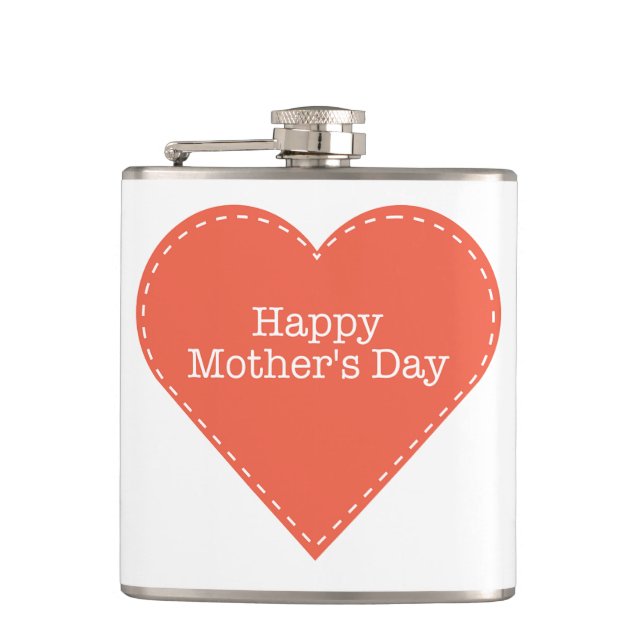 Cantil Simples Feliz Coração do Dia de as mães (Frente)