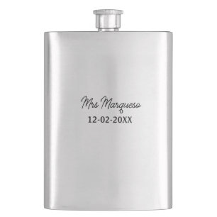 Cantil simples monograma minimalista sra Sr nome data ano
