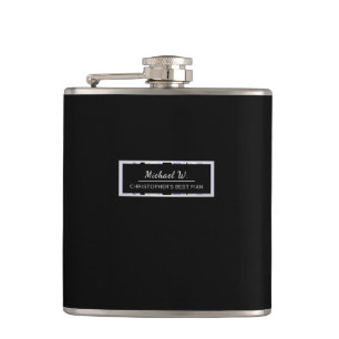 Cantil Simples Preto com Lilases com Corte Listrado Melho