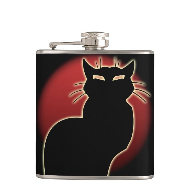 Cantil Sinalizador Cat Lover Flask Personalizado Para Beb (Frente)