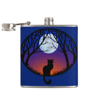 Cantil Sinalizador Cat Lover Flask Personalizado Para Beb