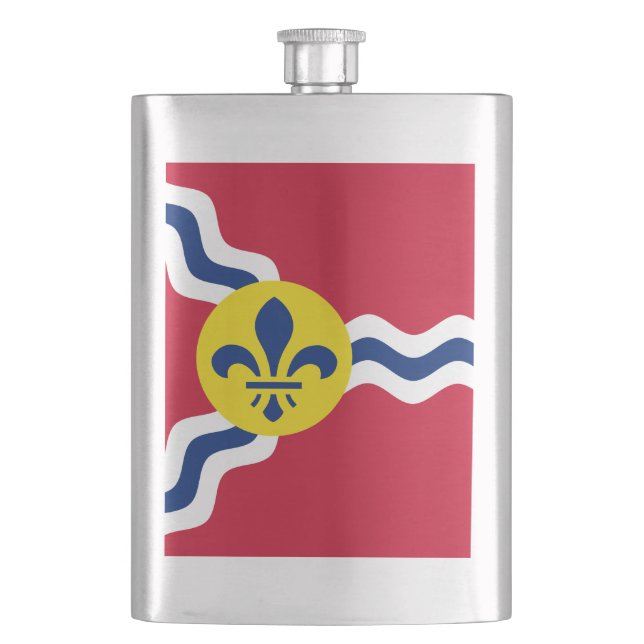 Cantil Sinalizador da Rua Louis, Missouri Hip Flask (Frente)