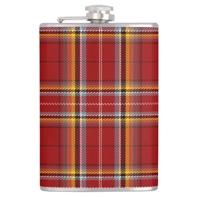 Cantil Sinalizador de Tartan Vermelho e Amarelo (Frente)