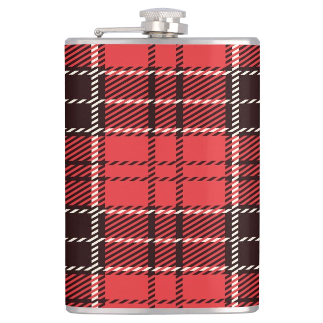 Cantil Sinalizador de Tartan Vermelho e Preto (Frente)